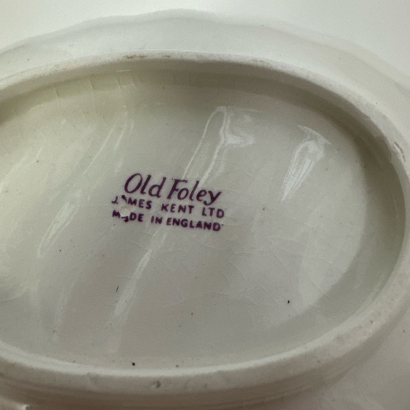 Pink Floral Soap Dish ceramic Old Foley - Picture 4 of 7